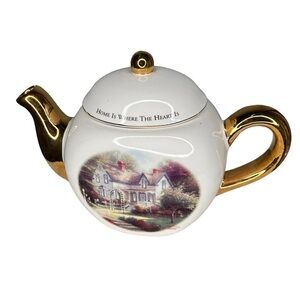 Thomas Kinkade‎ "Home is Where The Heart Is II" Tea Pot